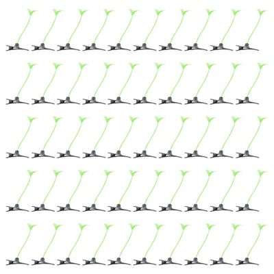 100 Pcs Bean Sprout Hair Clips, Funny Green Plant Hair Clips, Little Grass Barrette Hair Accessories for Girls Women Home Party Supplies