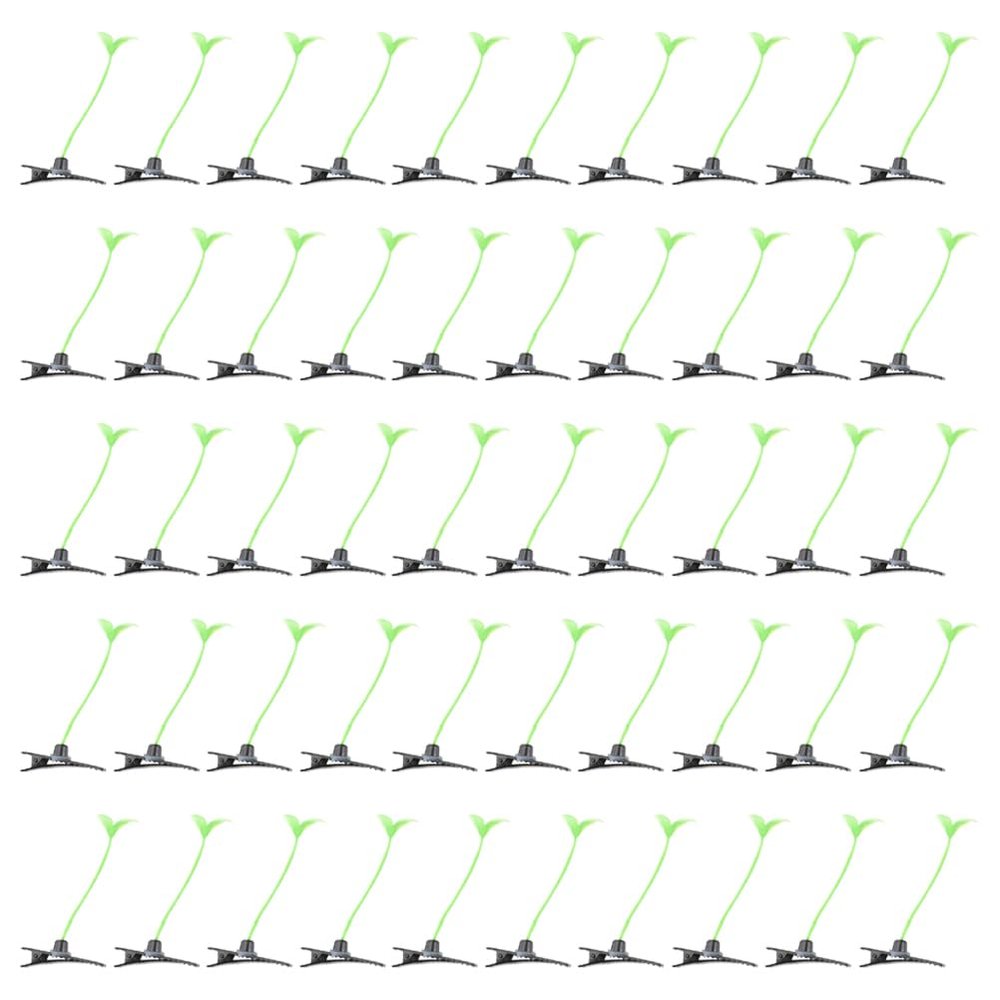 100 Pcs Bean Sprout Hair Clips, Funny Green Plant Hair Clips, Little Grass Barrette Hair Accessories for Girls Women Home Party Supplies