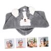 Beatifufu Bath Hair Drying Hat Girl Shower Dry Hair Hat Fleece Hair Towel Wrap Fast Drying Hair Head h view 2