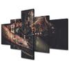 Tattoo Equipment Pictures Wall Art 5 Panel Tattoo Machine Paintings Beauty Salon for Living Room Bedroom Bathroom Office Makeup Artwork House Tattoo Room Wall Decor Framed Ready to Hang(50"Wx24"H) view 1