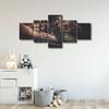 Tattoo Equipment Pictures Wall Art 5 Panel Tattoo Machine Paintings Beauty Salon for Living Room Bedroom Bathroom Office Makeup Artwork House Tattoo Room Wall Decor Framed Ready to Hang(50"Wx24"H) view 2