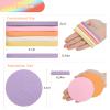 120 Pcs Facial Sponge Compressed, Luxiv 5 Colors Face Cleansing Sponge Estheticians Compressed Makeup Facial Sponge Round Wash Face Sponges for Women Compress Exfoliating Removal Sponge (Mix-color B) view 2