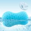 Sunlit Bath Jello Mini Gel Bath Pillows, Lumbar Pillow for Bathtub, Back Support Pillow, Gel Pillow with Non-Slip Suction Cups for Lumbar, Back Rest Support, Fits Curved or Straight Back Tubs, Aqua view 1
