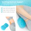 Sunlit Bath Jello Mini Gel Bath Pillows, Lumbar Pillow for Bathtub, Back Support Pillow, Gel Pillow with Non-Slip Suction Cups for Lumbar, Back Rest Support, Fits Curved or Straight Back Tubs, Aqua view 2