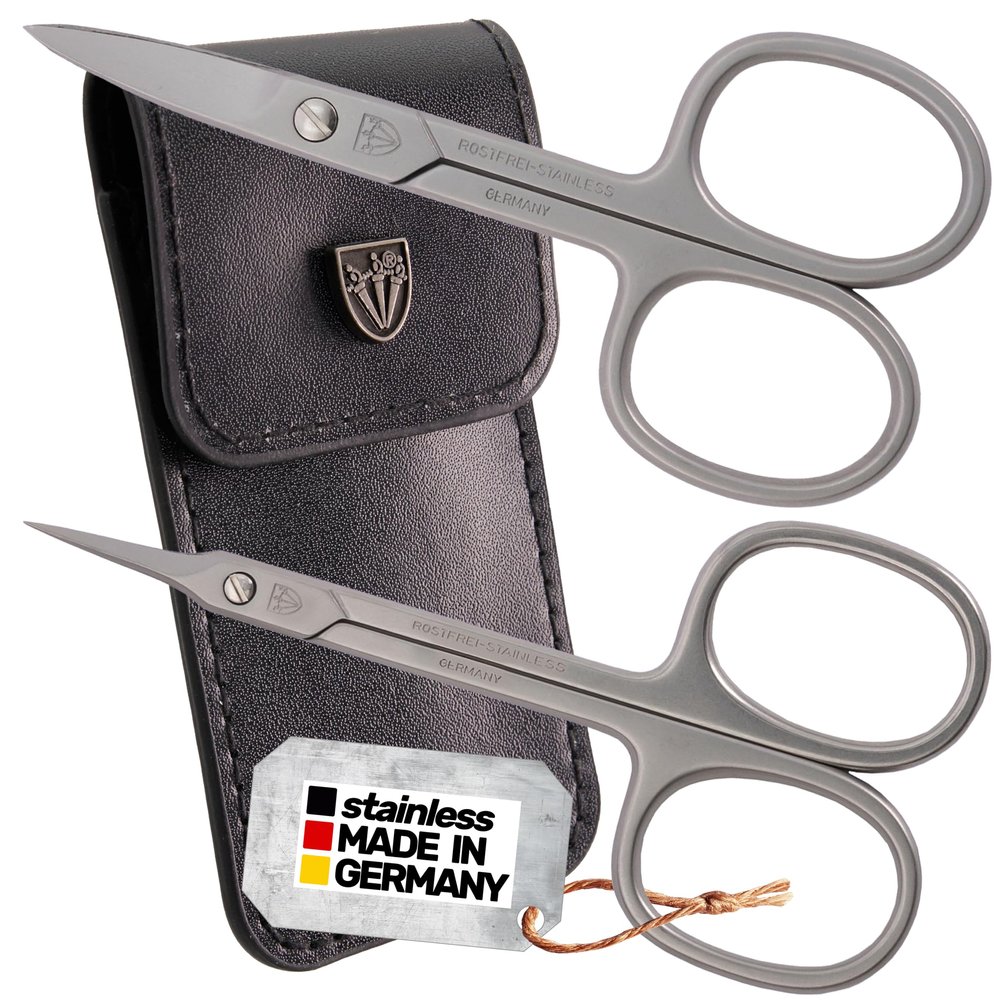 3 Swords Germany - Nail scissors and EXTRA fine Cuticle scissors - MEGASET - stainless steel, extra sharp - Made in Germany