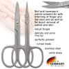 3 Swords Germany - Nail scissors and EXTRA fine Cuticle scissors - MEGASET - stainless steel, extra sharp - Made in Germany view 2