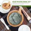 Beaupretty Skin Care Kit Mask Bowl Set Cute Small Skin Care Mask Bowl Bamboo Mask Mixing Bowl Makeup Cosmetic Tool for Ladies Women DIY Skin Care Cosmetics Clay Tools view 2
