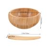 Beaupretty Skin Care Kit Mask Bowl Set Cute Small Skin Care Mask Bowl Bamboo Mask Mixing Bowl Makeup Cosmetic Tool for Ladies Women DIY Skin Care Cosmetics Clay Tools view 3
