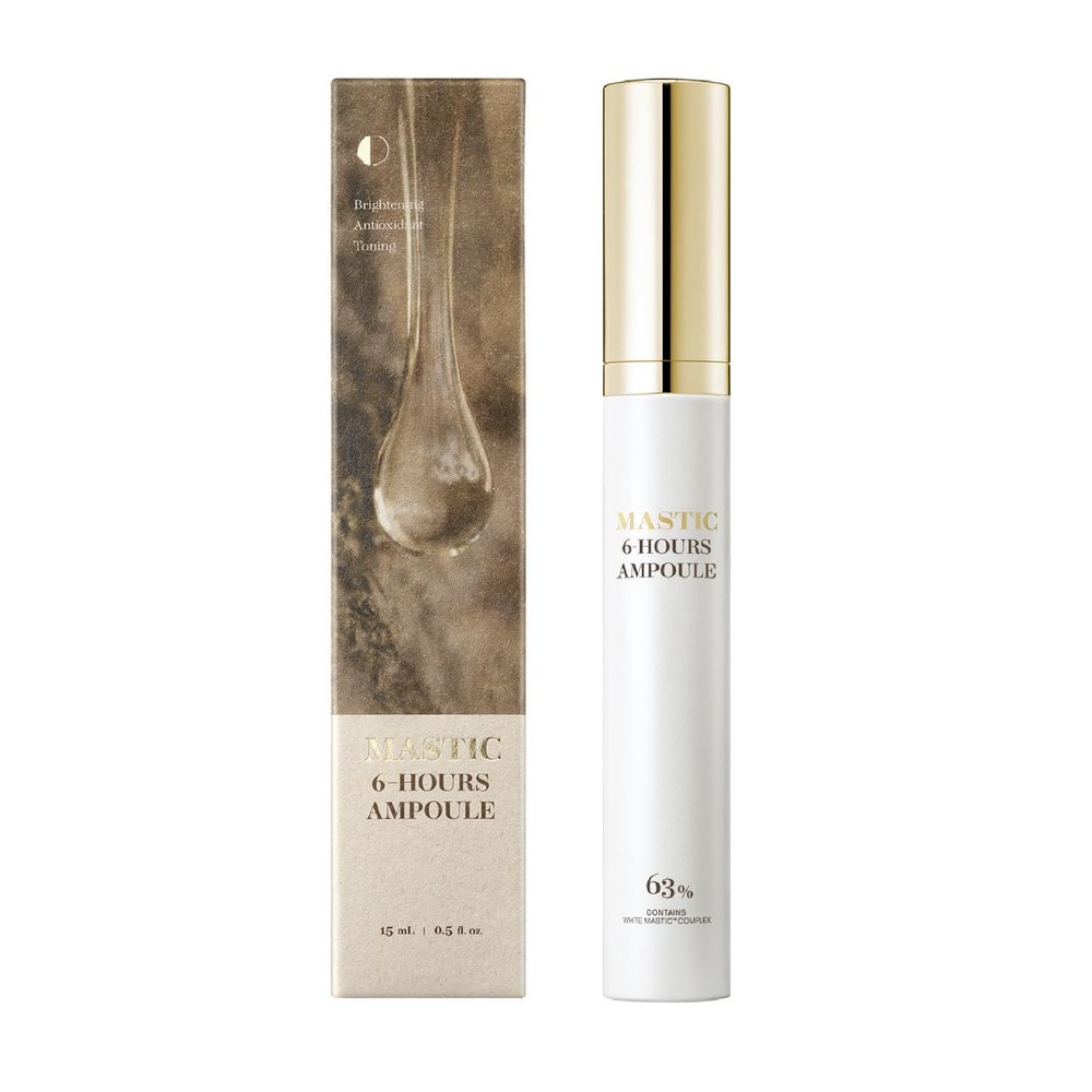 MASTINA Mastic Serum Roller - Dark Circle Remover & Eye Serum for Brighter, Firmer Under Eyes, Korean Skin Care, 0.5 fl oz,White Mastic Complex 63% + Tranexamic Acid 2% + Niacinamide 5%