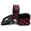 FLO-MOTOR Multifunction Dual Compartment Travel Portable Handle Makeup Cosmetic Bag Dot Pattern Storage Organizer Toiletry Case for Men for Brushes Toiletry Jewelry Storage view 2