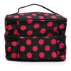 FLO-MOTOR Multifunction Dual Compartment Travel Portable Handle Makeup Cosmetic Bag Dot Pattern Storage Organizer Toiletry Case for Men for Brushes Toiletry Jewelry Storage view 4