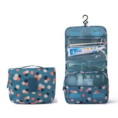 FLO-MOTOR Home Multifunction Travel Portable Hanging Makeup Cosmetic Bag Storage Bathroom Shower Organizer Toiletry Case Holder w Handle for Brushes Toiletry Jewelry Storage