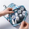 FLO-MOTOR Home Multifunction Travel Portable Hanging Makeup Cosmetic Bag Storage Bathroom Shower Organizer Toiletry Case Holder w Handle for Brushes Toiletry Jewelry Storage view 2