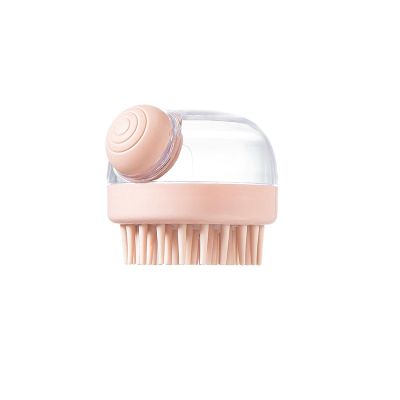 BUNATY Automatic dosing, Comfortable Shampoo Brush, Cleaning, Massage, Bath Brush, Bath Scrub, Bath Brush Wash Your Hair and Brush Khaki
