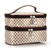FLO-MOTOR Travel Portable Makeup Cosmetic Bag Point Dot Pattern Storage Organizer Multifunction Toiletry Case for Men for Brushes Toiletry Jewelry Storage view 1