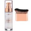 PHOERA Body Shimmer Oil, Bronzer Body Glow Highlighter Luminizer,Illuminator with Makup Bursh,Self Tanning Lotion,1oz/Jars (105#Diamond Platinum) view 1
