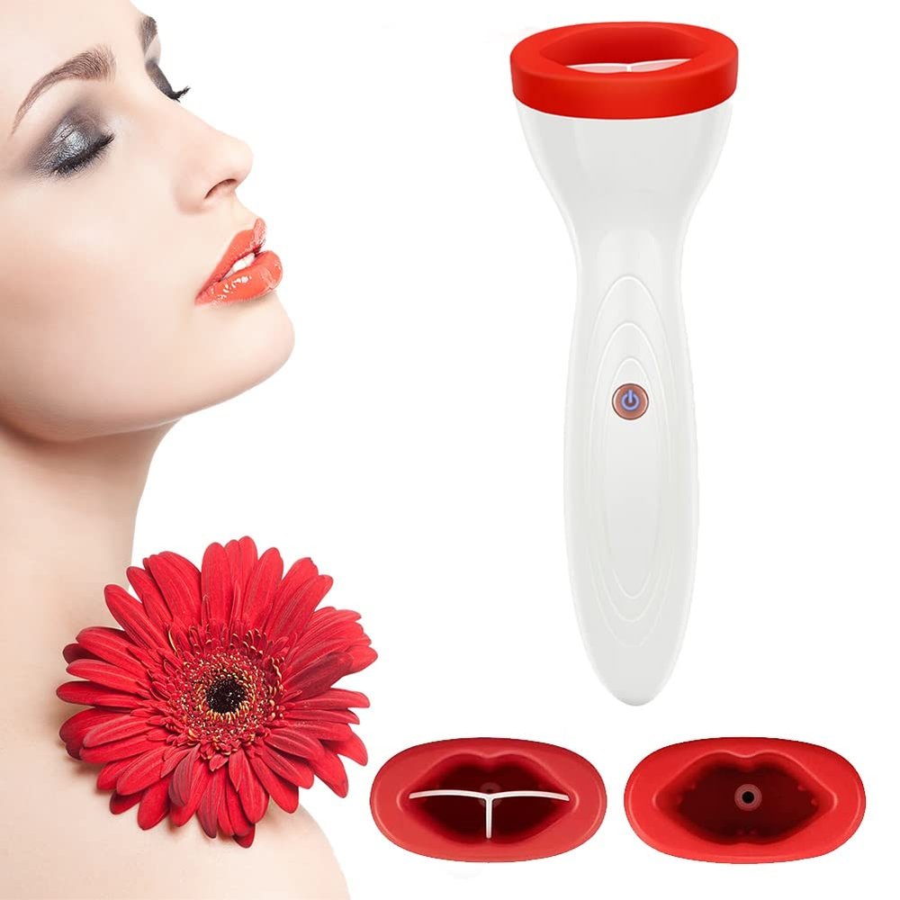 GVXOX Lip Plumper Device,2023 New Lip Sucker Plumper Tool Women's Electric Lip Plumper, Lip Plumper USB Rechargeable (Color : 1pcs)