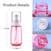 Travel Spray Bottle TSA Approved 2oz 60ml 3 Pack Leak Proof Fine Mist Spray Bottles Small Travel Containers Plastic Travel Jars view 4