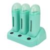 3pcs Roll On Depilatory Wax Warmer for Men Women, Electric Hair Removal Wax Warmer with Base for Armpit Legs view 1