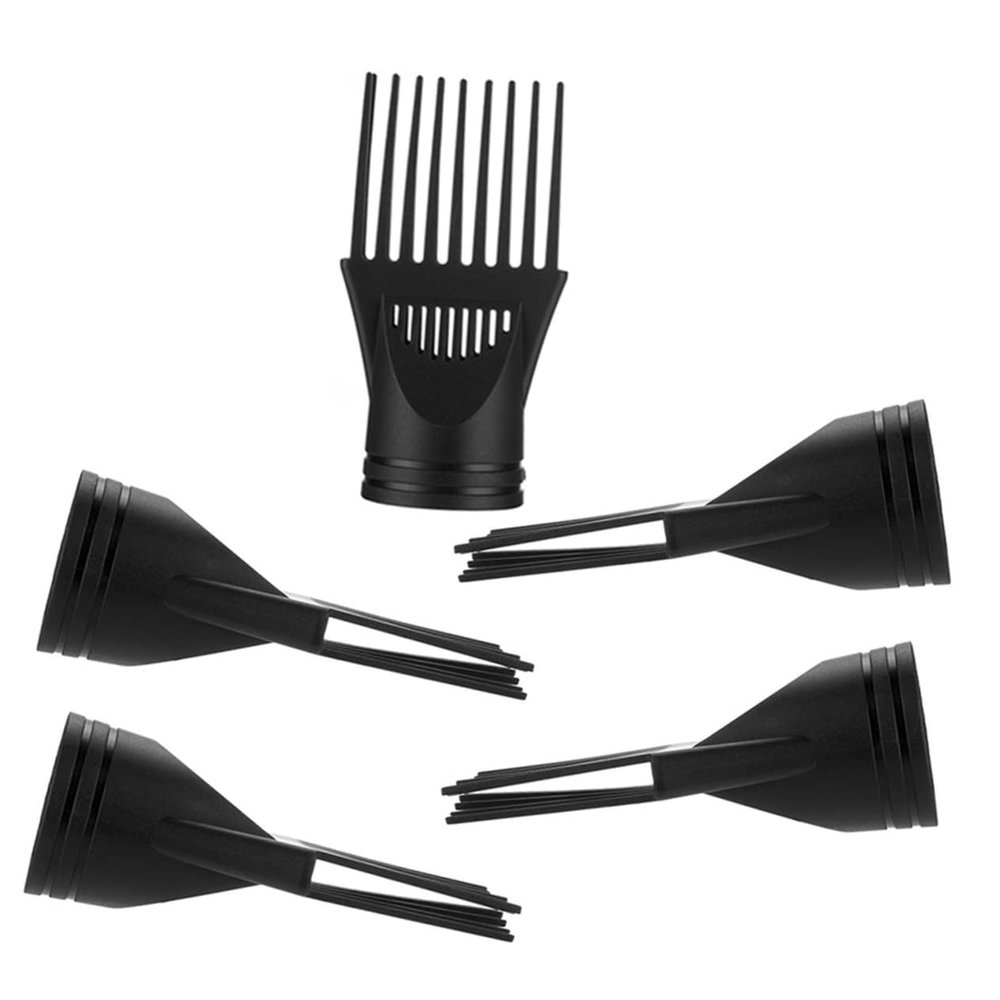 Styling Comb Hair Diffuser Attachment Hair Dryer 5pcs Hair Dryer Comb Black Plastic Modeling Hair Diffuser Blow Dryer Comb Attachment Inner dia 5CM