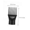 Styling Comb Hair Diffuser Attachment Hair Dryer 5pcs Hair Dryer Comb Black Plastic Modeling Hair Diffuser Blow Dryer Comb Attachment Inner dia 5CM view 3