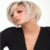 Ignite Large Cap Wig Color FS17/101S18 - Jon Renau Wigs 5.75" Short Angled Layers Heat Resistant SmartLace Front Hand-Knotted Cap Sleek Bob Natural Hairline Bundle Hairloss Booklet, Comb view 3