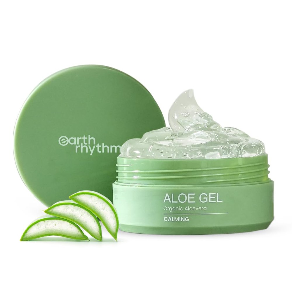 Earth Rhythm Multipurpose Aloe Vera Gel | Hydrate & Nourishes Face | Styles Hair| Men & Women - 3.5 Fl.Oz