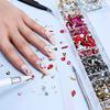 Nail Art Rhinestone Set Glass Crystals Stones Decorations Ab Flat Back 3D Mixed Nail Art Rhinestone Set Foil Mirror Bag view 4