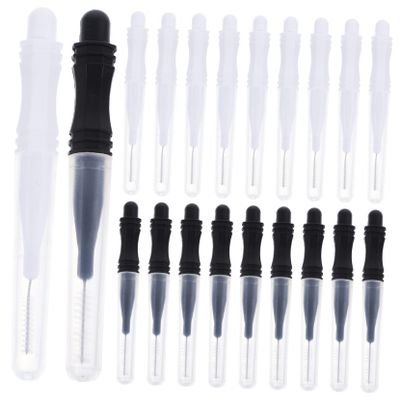 FOMIYES 60 pcs Eyebrow Brush Caps Brow Lamination Eyelash Extensions Tools Disposable Eyebrow Spoolie Brushes Makeup