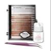 KC Republic Lash Eyebrow Extensions Kit with 1 x Trays of Mink False Eyebrows in Blonde/Light Brown Comes on Mixed Length 5-8 mm, Glue Clear & Extension Tweezers (Light Brown, Violet Tweezer) view 1