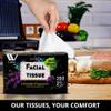 WBM Care Super Soft 2-Ply Facial Tissues with Lavender Fragrance, 2000 Total (Pack of 10) 200 Sheets per Box | 100% Natural Wood Pulp view 2
