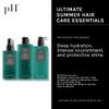 pH PURE HAIR Laboratories Ultimate Summer Hair Care Essentials: Shampoo Conditioner & Anti-Frizz Oil for Sun, Salt & Chlorine, Hydrates & Repairs with Aloe Vera & Tulip Extract (8.45+8.45+3.38 fl oz) view 2