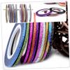 EXCEART 120pcs Nail Striping Tape Lines Nail Art Tape Sticker Wrap Manicure Accessory Decorations view 4