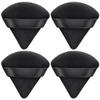 6 Pieces Triangle Powder Puff - Triangle Powder & Makeup Powder Puffs, Black view 3