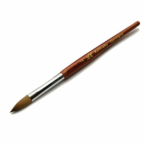 DAGIJIRD Wood Handle Pen Acrylic Nail Art Brush Kolinsky Hair Nail Brush for Nail Art Manicure Tool