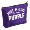 BWKTOP Purple Fans Cosmetic Makeup Bag - Purple Lovers Gift - Zipper Pouch Bag - Merchandise view 4
