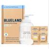BLUELAND Hand Soap Starter Set, 1 Refillable Glass Foaming Hand Soap Dispenser with 4 Refill Tablets, Variety Scents, 4 x 9 Fl oz view 1