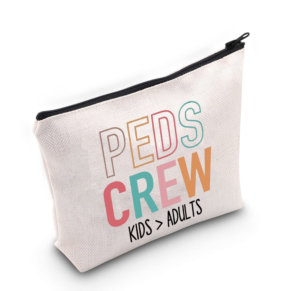 Peds Crew Pediatric Nurse Bag - Zipper Bag for Makeup, Gifts & More