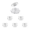LXLK 48 Pcs 5ML Clear Cream Container Plastic Diamond Shape Cosmetic Jars Empty Refillable Sample Containers Pot for Lotion Lip Balm Eye Shadow Nails Powder Paint Jewelry Earrings view 1