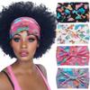 Aceorna Hairband - Boho Butterfly Headbands Stretch Knotted Hairbands Floral Printed for Women and Girls Pack of 4 (Butterfly A) view 1