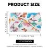 Aceorna Hairband - Boho Butterfly Headbands Stretch Knotted Hairbands Floral Printed for Women and Girls Pack of 4 (Butterfly A) view 3