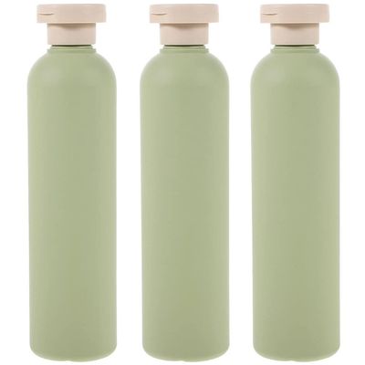 Beaupretty 3pcs Refillable Travel Toiletries Bottles Leak Squeeze Containers for Shampoo Conditioner and Lotion Travel Essentials