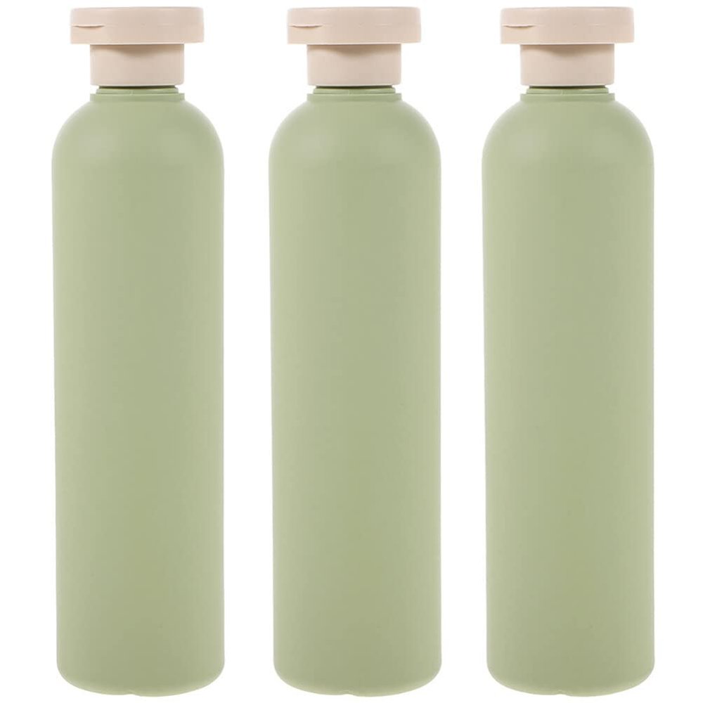 Beaupretty 3pcs Refillable Travel Toiletries Bottles Leak Squeeze Containers for Shampoo Conditioner and Lotion Travel Essentials