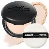 ABOUT TONE Blur Powder Pact 0.32oz - Pressed Powder Compact with Mirror and Puff Makeup Setting Finishing Blurring Natural Translucent Lightweight Face Sebum Oil Control Vegan Formula (02 LIGHT) view 1