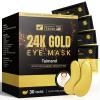Taimand Under Eye Patches (30 Pairs), 24K Gold Under Eye Mask for Puffy Eyes, Dark Circles,Bags and Wrinkles with Collagen,Relieves Pressure and Reduces Wrinkles,Revitalises and Refreshes Your Skin view 1