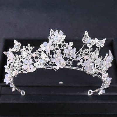 OOGHE Tiaras and Crowns for Women, Luxury Silver Crystal Crowns Bride Tiara Fashion Queen for Bridal Crown Headpiece Wedding Hair Jewelry Accessories (Color : Style CD Silver)