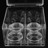 FOMIYES Multi-grid Makeup Sponge Storage Box Makeup Pad Organizer for Efficient Desktop Storage view 3