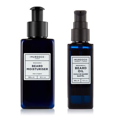 Murdock London Beard Moisturizer & Beard Oil Bundle Set | Softens Facial Hair & Strengthening | Made in England | 5.1 oz -1.7 oz