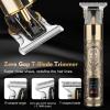 Dumite Professional Hair Clippers for Man,Electric Shavers Razor T-Blade Hair Trimmer, Mens Grooming Kit Cordless Barber Trimmer Bald Shavers with 4 Guides & 3 Foil Head (Bronze) view 4