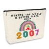 18th Gifts for Girls, Her, Sister, Daughter, Niece, Funny 2007 18th Birthday Gifts, Small Makeup Bag for 18 Year Old Teenage Girls Trendy Stuff, Christmas Party Favors Ideas, Cosmetic Travel Bags view 1